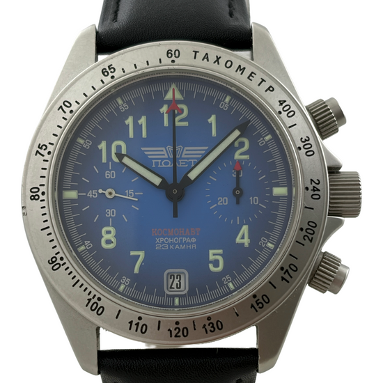 Poljot Cosmonaut Handaufzug Chronograph Kal. 3133