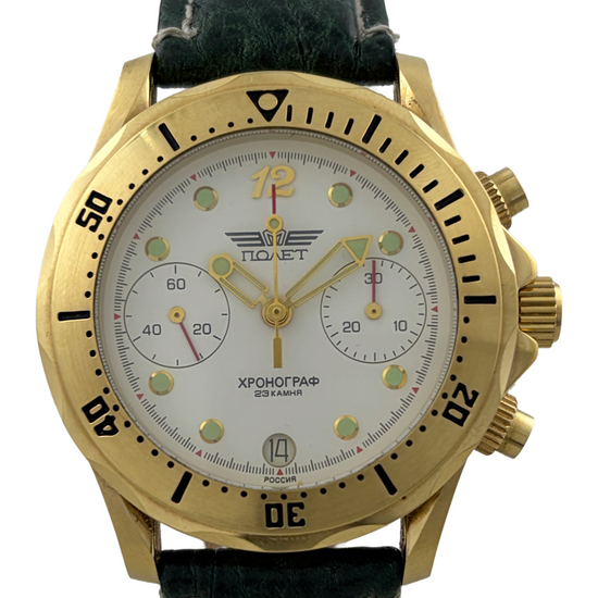 Poljot Handaufzug Chronograph Kal. 3133 mit Lünette