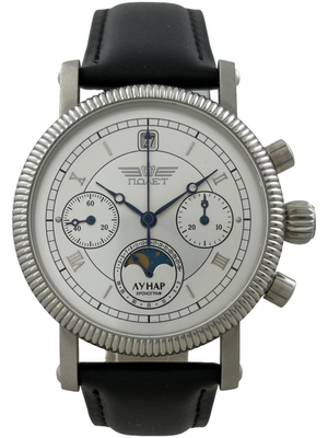 Poljot Handaufzug Chronograph mit Mondphase Kal. 31679