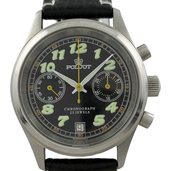 Poljot Handaufzug Flieger Chronograph Kal. 3133