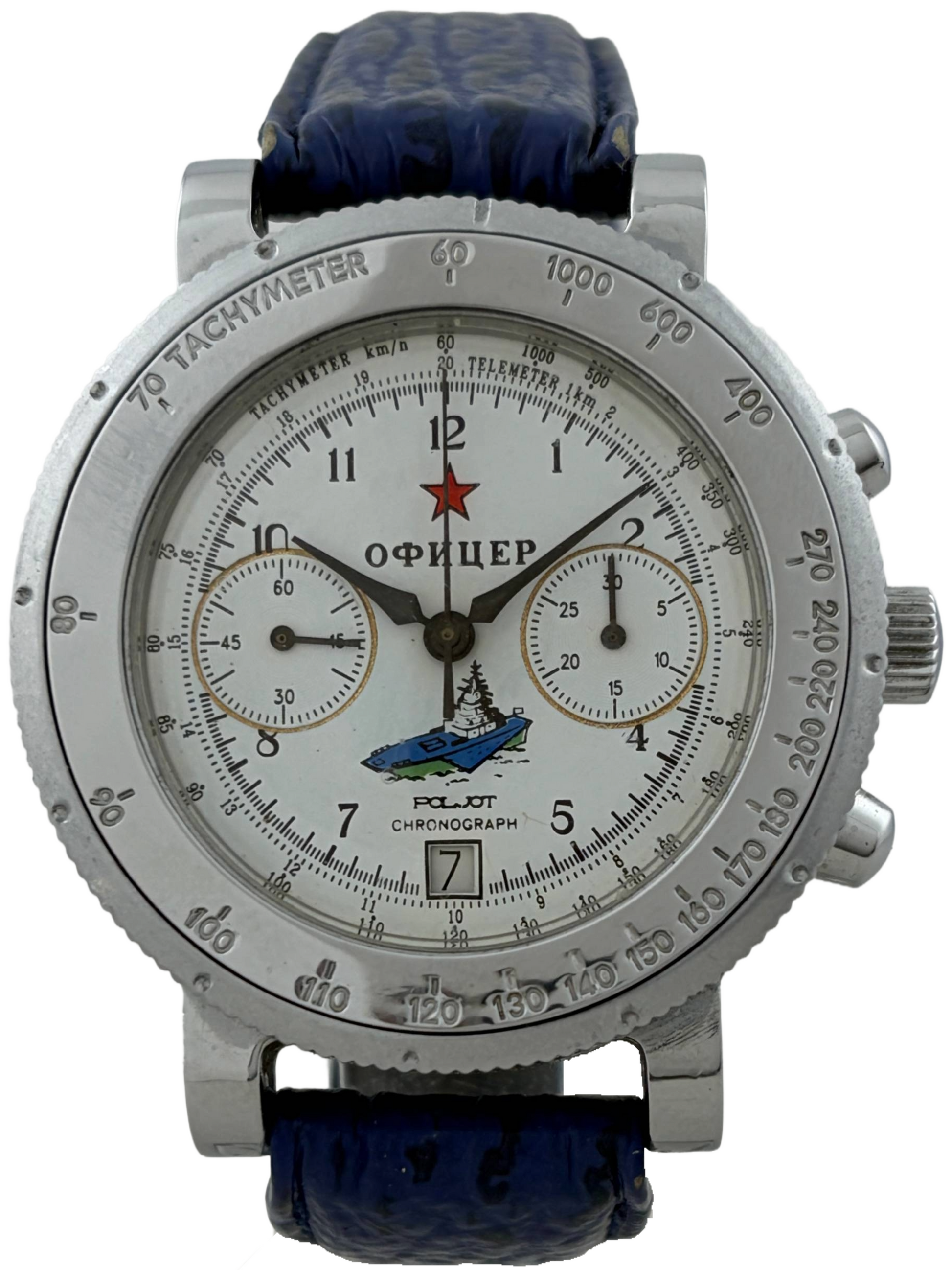 Poljot Komandirskie Offizier 42mm Handaufzug Chronograph