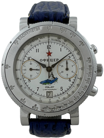 Poljot Komandirskie Offizier 42mm Handaufzug Chronograph