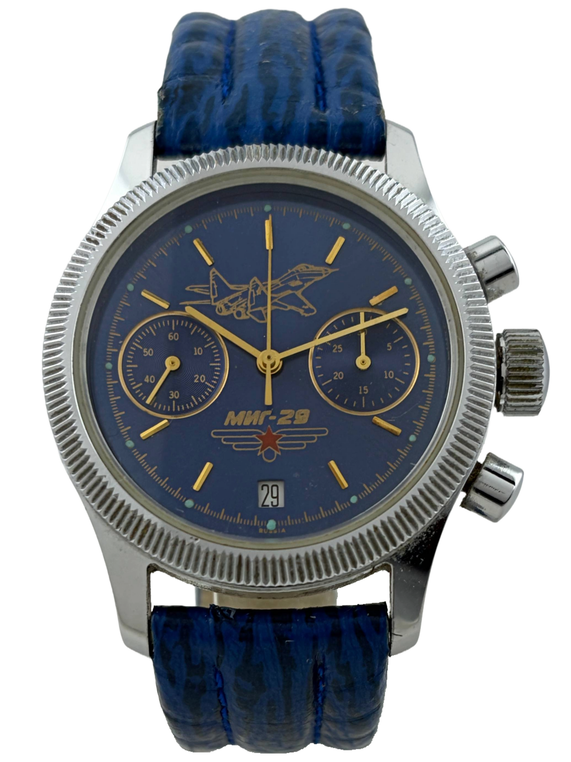 Poljot MIG 29 Handaufzug Flieger Chronograph