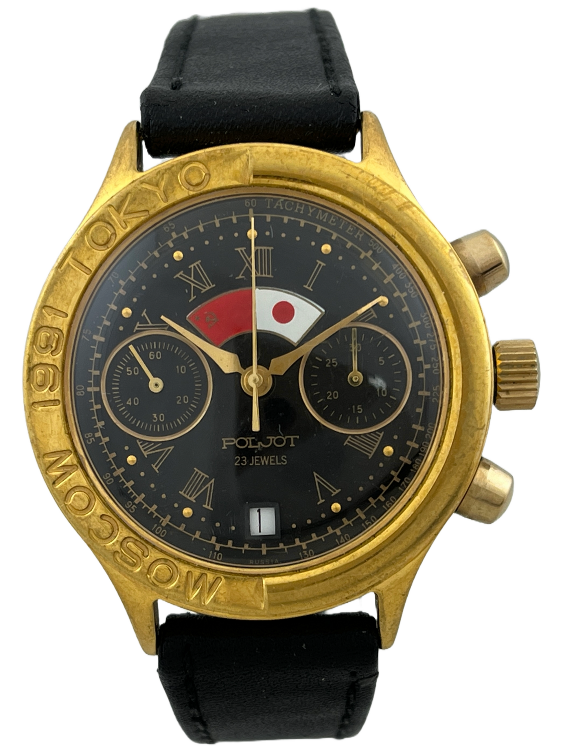 Alarm Poljot Uhr Handaufzug Poljot Wecker Aeronavigator 47mm