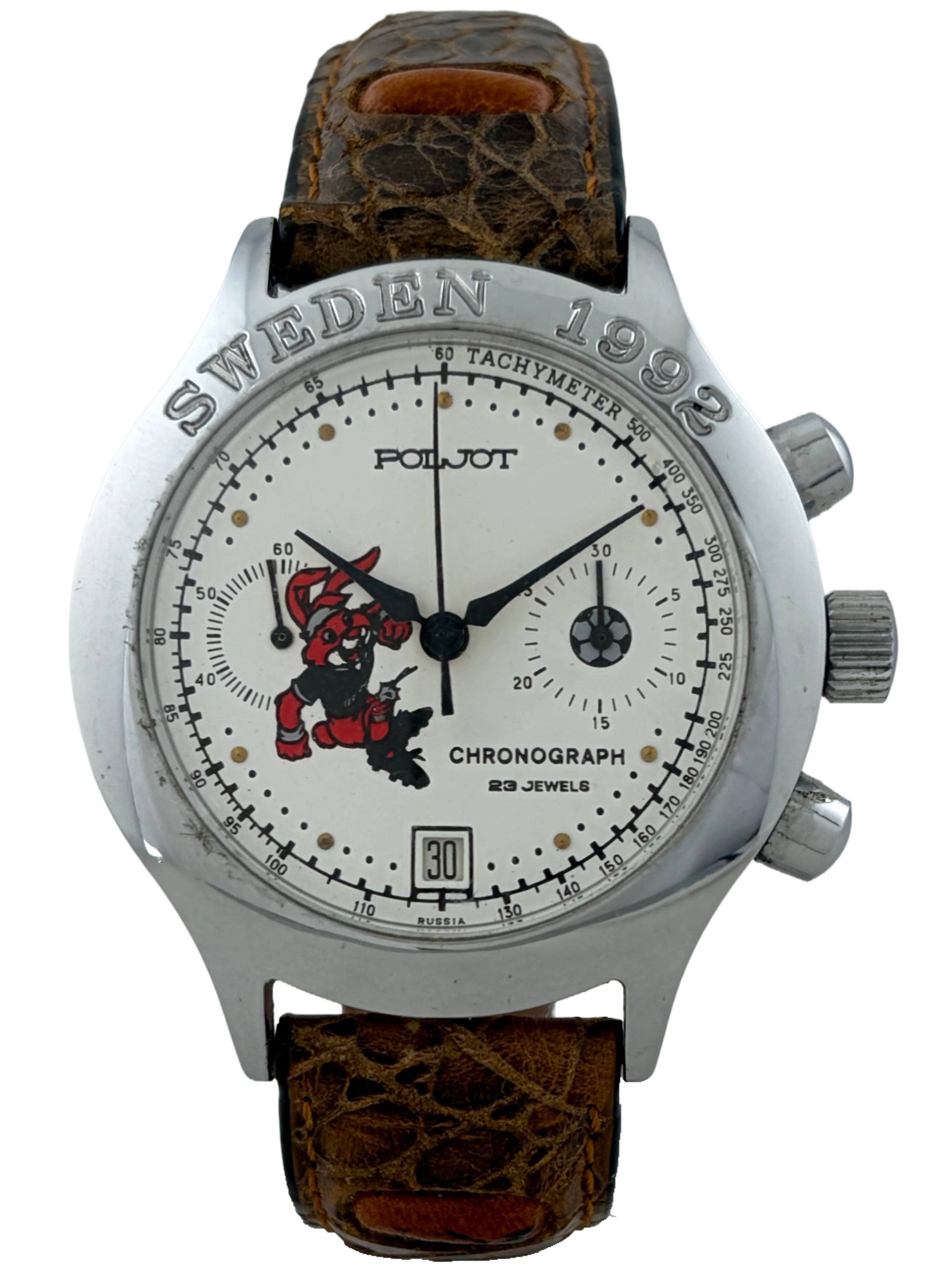 Poljot Sweden EM 1992 Handaufzug Chronograph