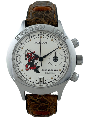Poljot Sweden EM 1992 Handaufzug Chronograph