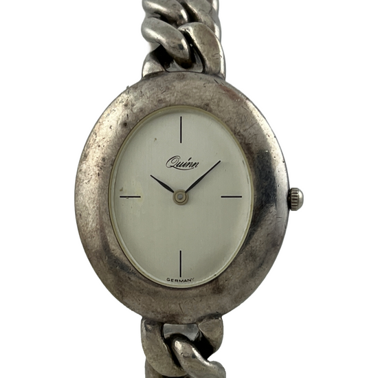 Quinn Quartz aus 0,925er Silber mit massivem Armband