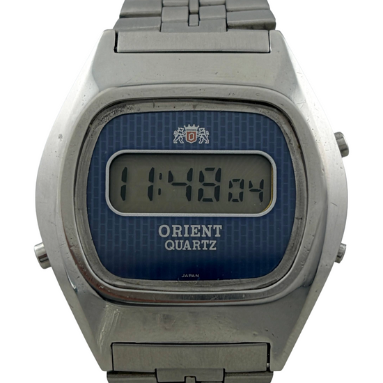 Retro Orient Quartz LCD mit Originalband