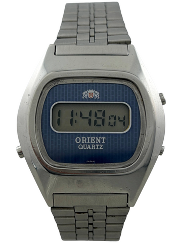 Retro Orient Quartz LCD mit Originalband