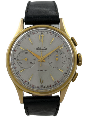 Roamer Manual-Winding Chronograph Valjoux 92, with Case