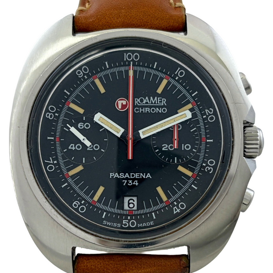 Roamer Pasadena kronograf med manuel optræk, Valjoux 7734