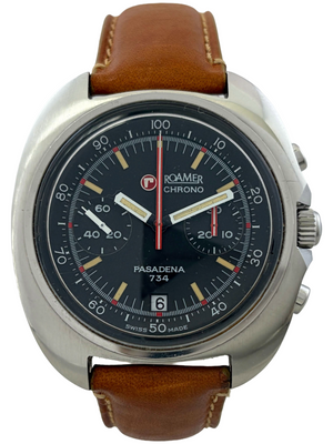 Roamer Pasadena kronograf med manuel optræk, Valjoux 7734