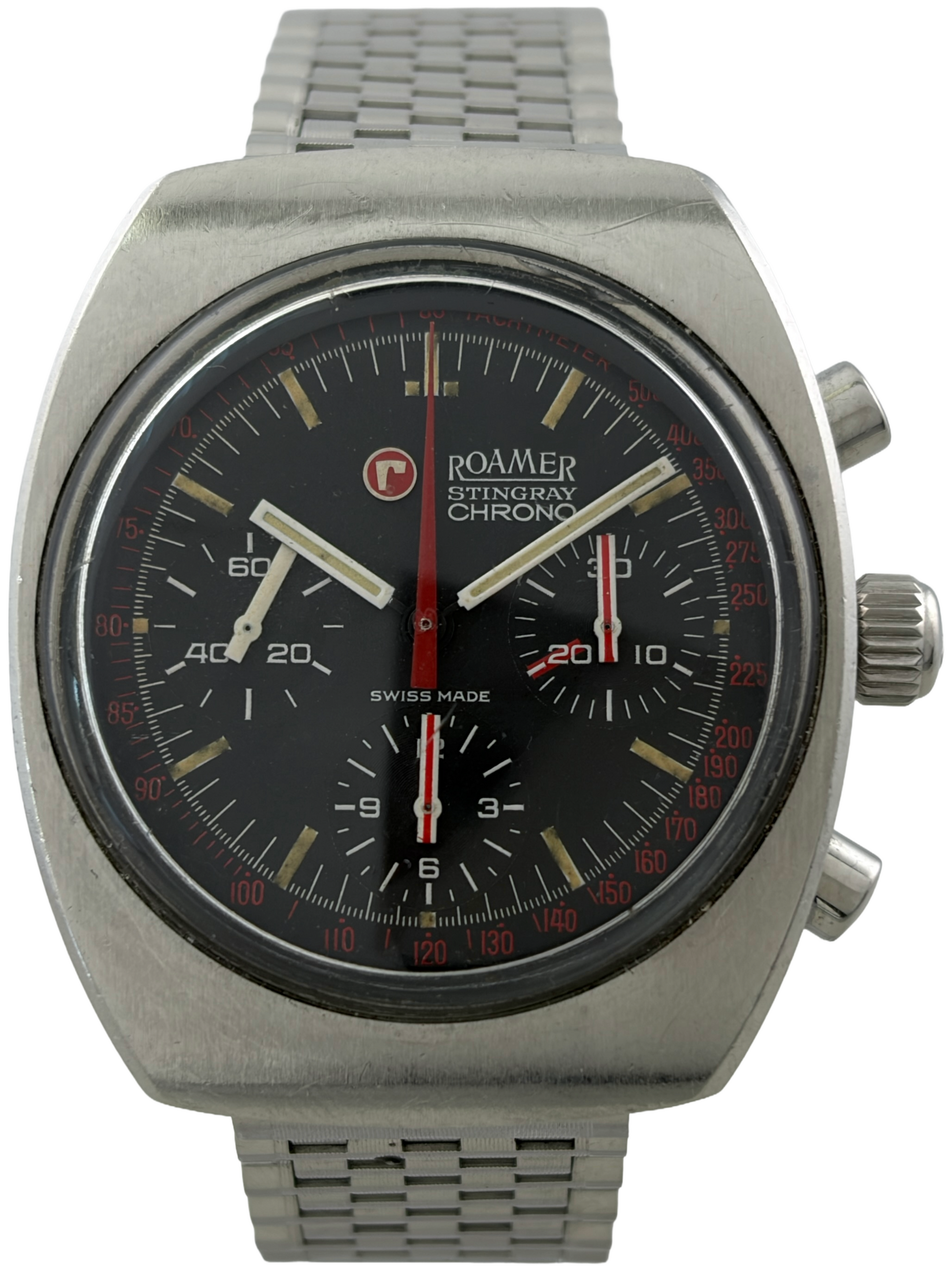 Roamer Stingray Handaufzug Chronograph Valjoux 72
