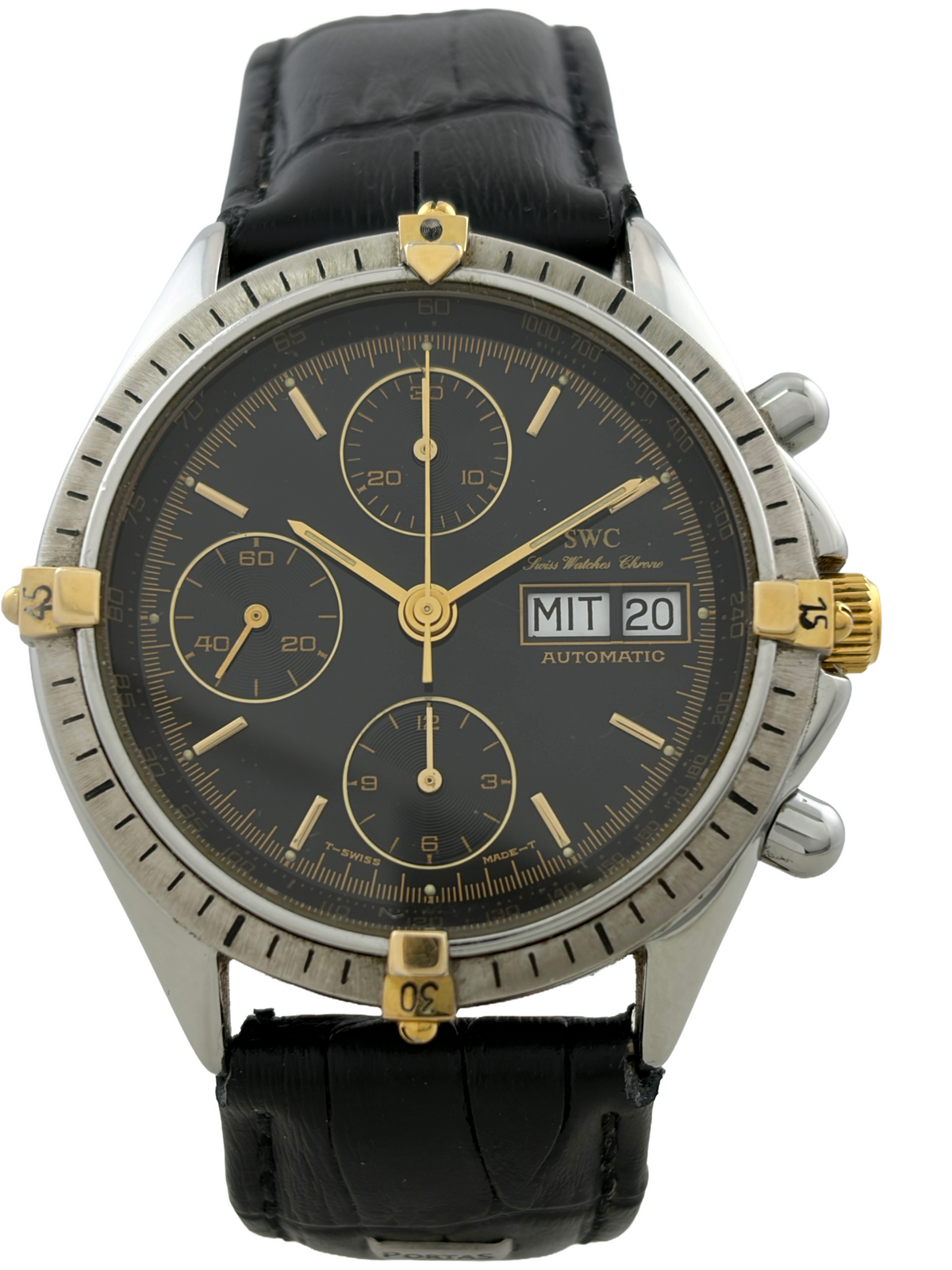 SWC Automatik Chronograph Valjoux 7750 mit Lünette