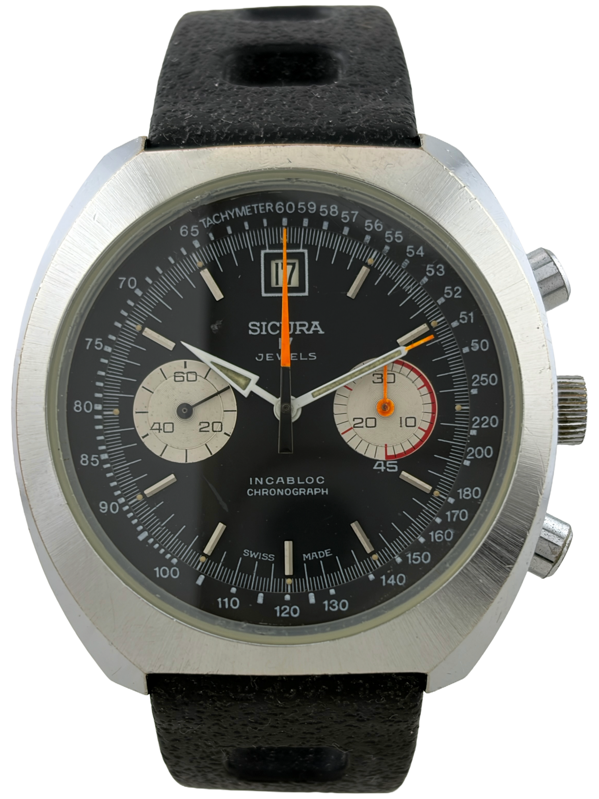 Sicura Handaufzug Chronograph Valjoux 7734 mit Datum