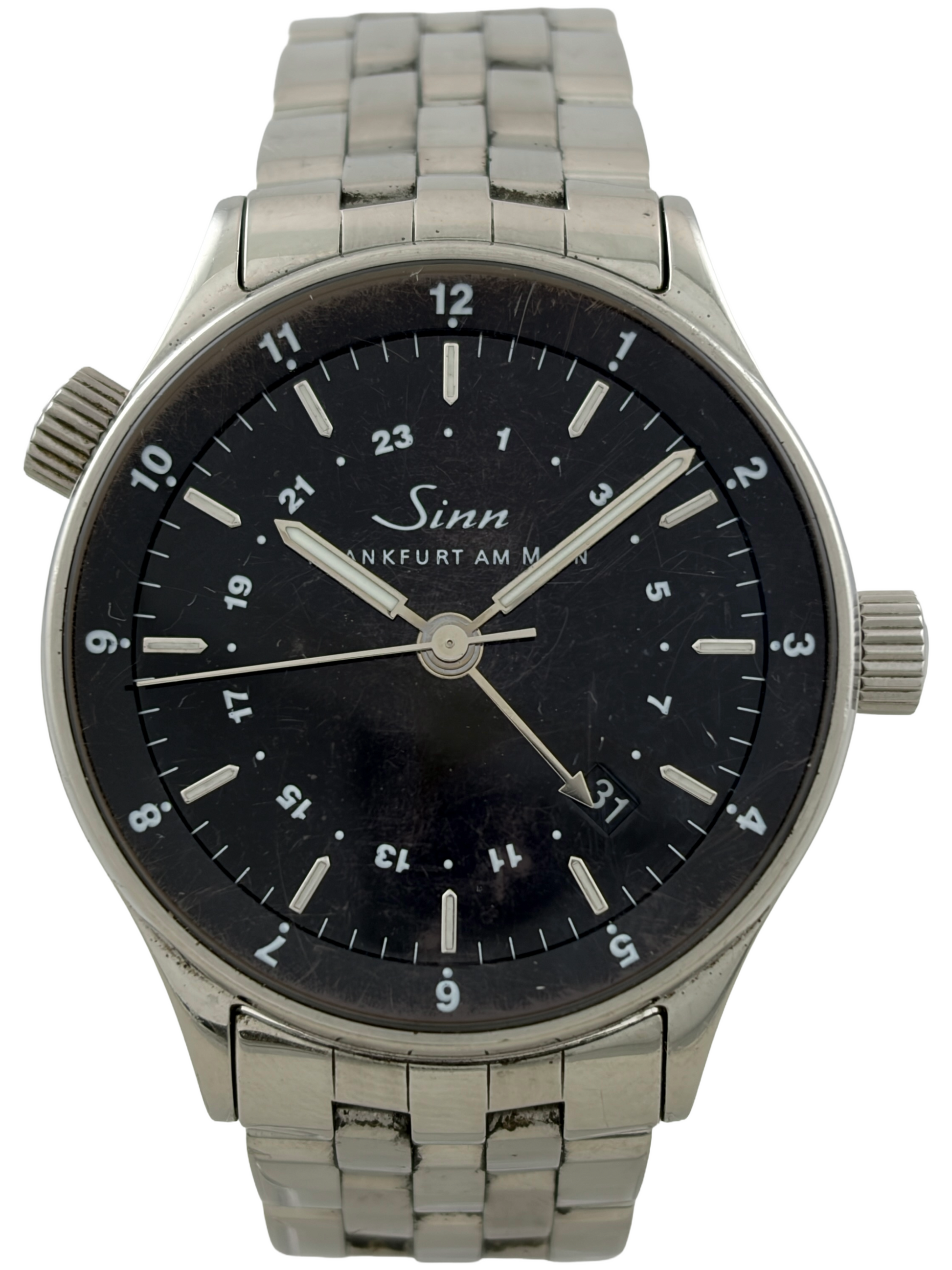 Sinn 6060 Dual Time Finanzplatzuhr Automatik mit Box