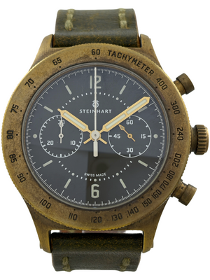 Steinhart Marine Officer Bronzo Cronografo Automatico Set Completo