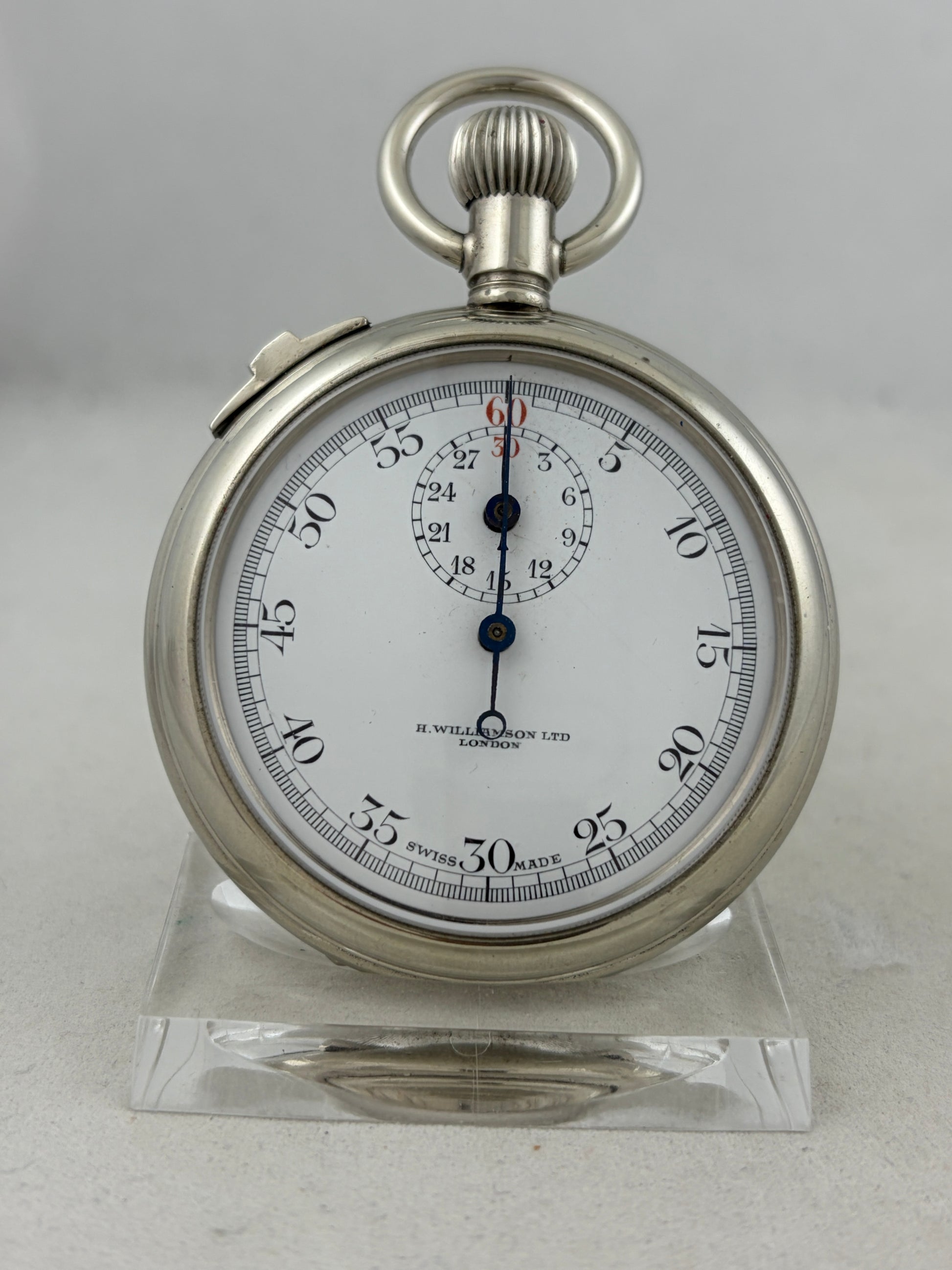Stoppuhr H. Williamson Ltd London Handaufzug