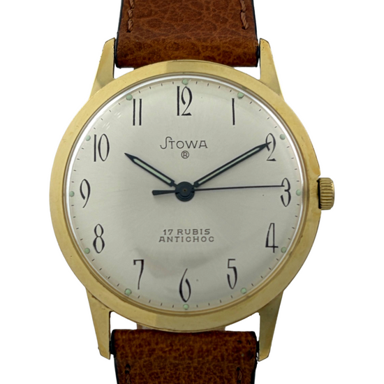 Stowa Registered Handaufzug mit Sunburst-Dial