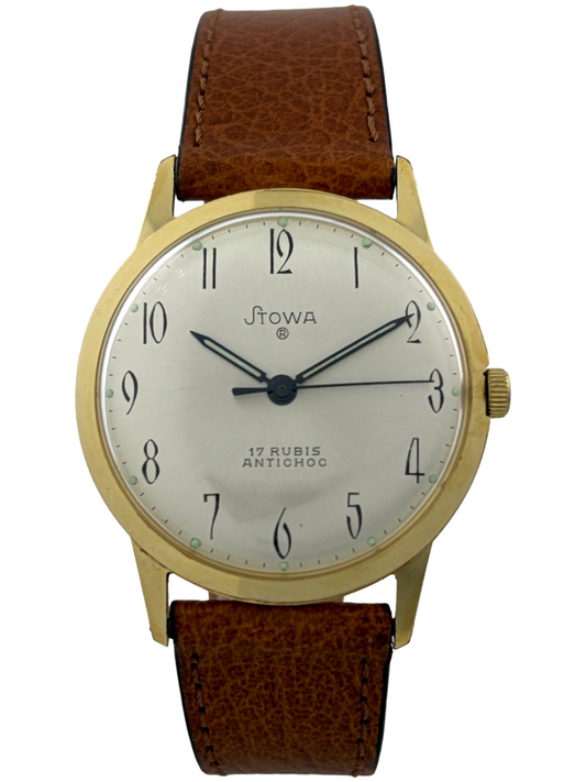 Stowa Registered Handaufzug mit Sunburst-Dial