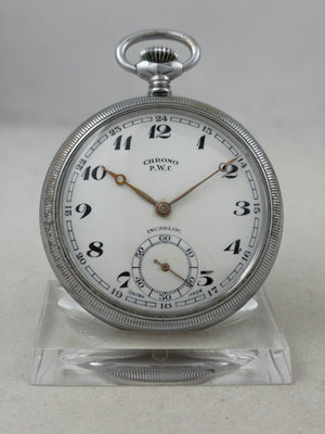 Taschenuhr Chrono PWC Handaufzug Unitas 431