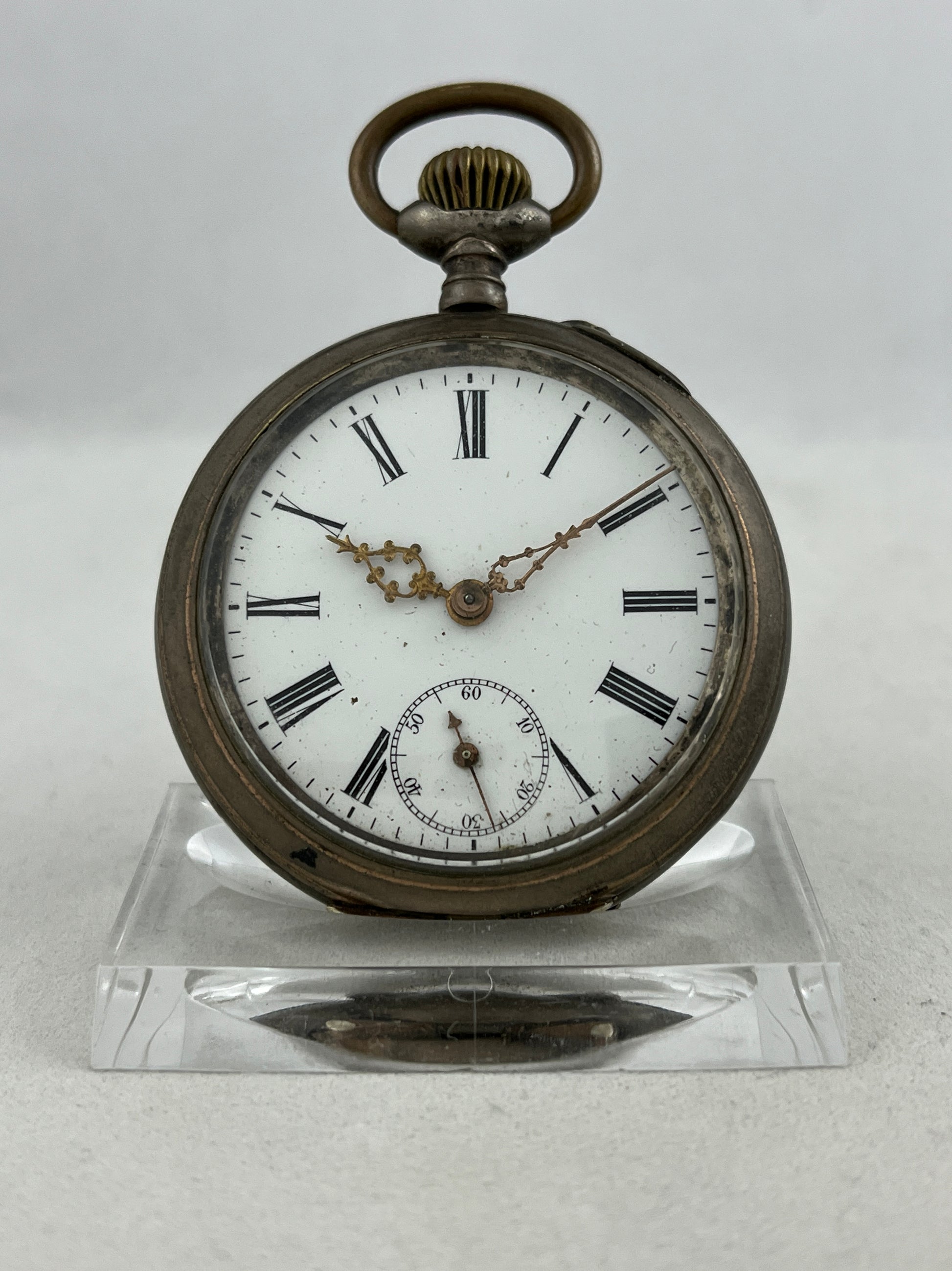 Taschenuhr G.H Handaufzug aus 0,800er Silber
