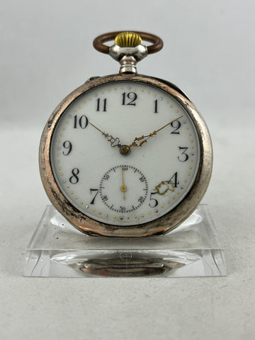 Taschenuhr Handaufzug aus 0,800er Silber