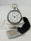Taschenuhr Handaufzug aus 0,800er Tula-Silber mit Kette