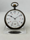 Taschenuhr Handaufzug mit schwarz mattem Gehäuse
