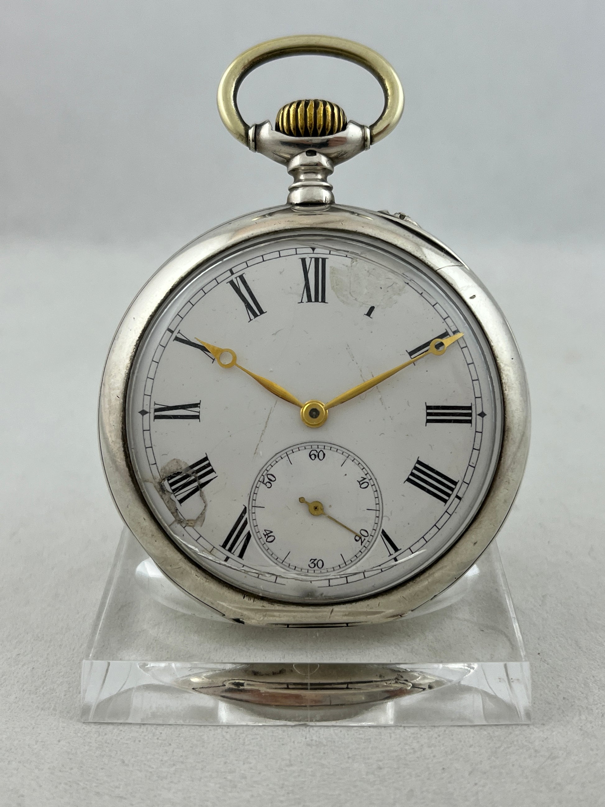 Taschenuhr IWC Handaufzug aus 0,800er Silber