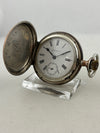 Taschenuhr Longuevue Savonette Handaufzug aus 0,800er Silber