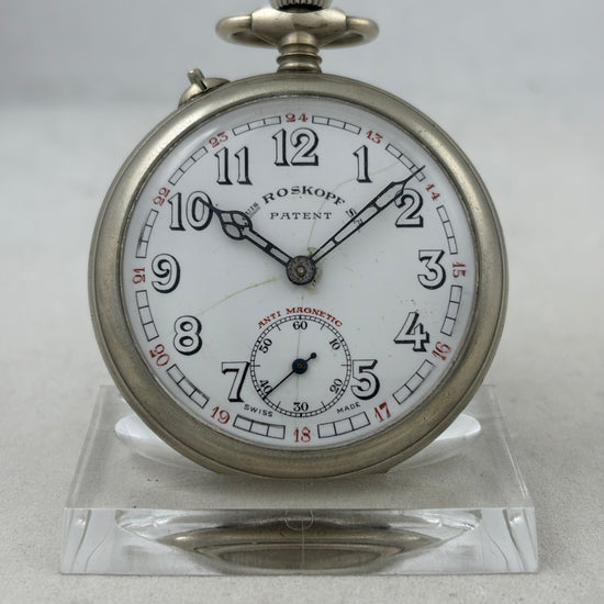 Taschenuhr Louis Roskopf SA Handaufzug S.H.R. 3820