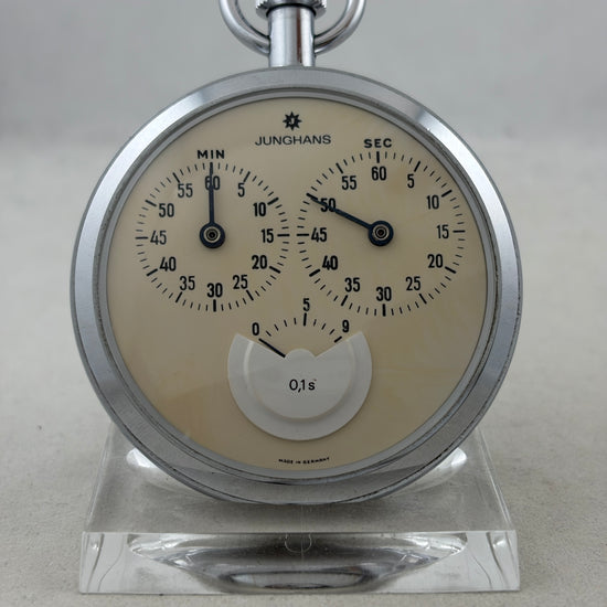 Taschenuhr Stoppuhr Junghans Handaufzug mit 1/10 Sekunde