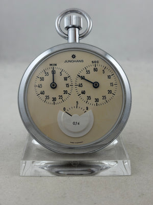 Taschenuhr Stoppuhr Junghans Handaufzug mit 1/10 Sekunde