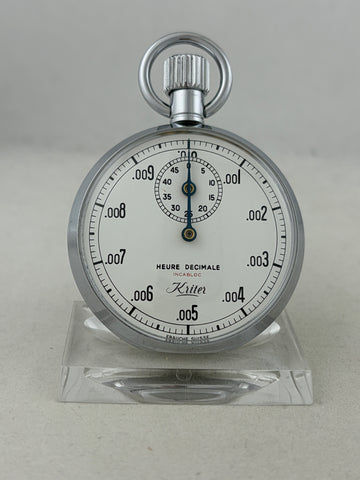 Taschenuhr Stoppuhr Kriter Heure Decimale Handaufzug Valjoux 320