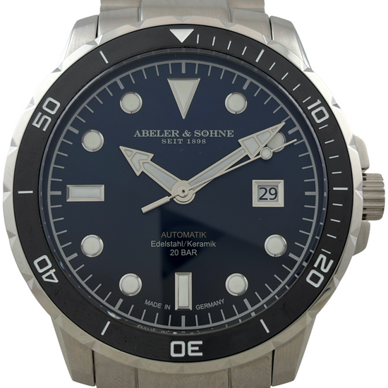Taucher Abeler & Söhne Automatik 44mm mit Box