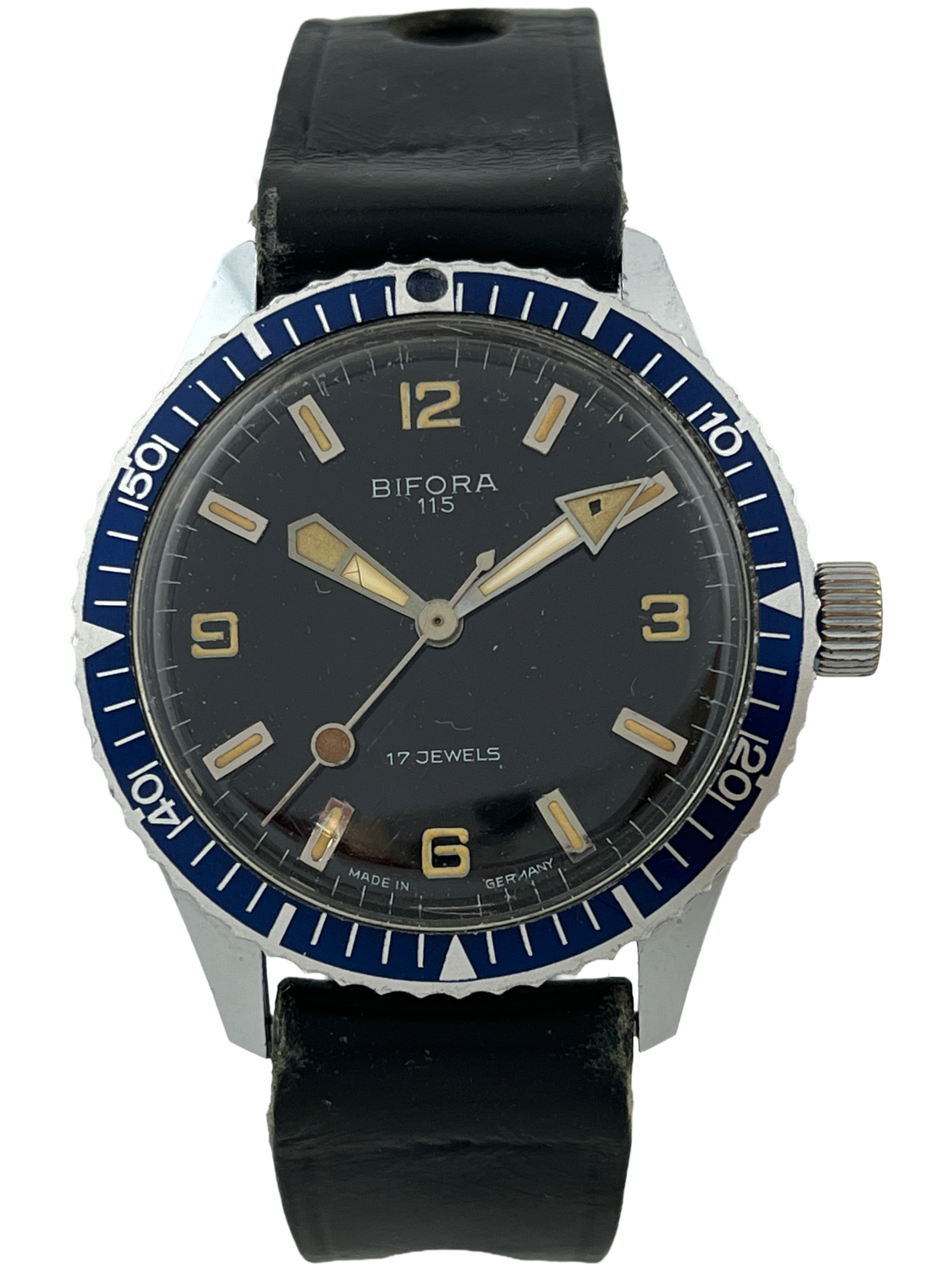 Taucher Bifora 115 Skin Diver Handaufzug Kal. 115