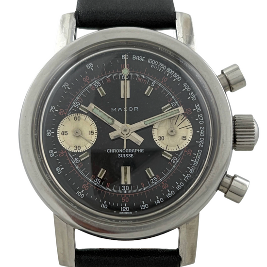 Taucher Maxor Chronographe Suisse Handaufzug Valjoux 7730