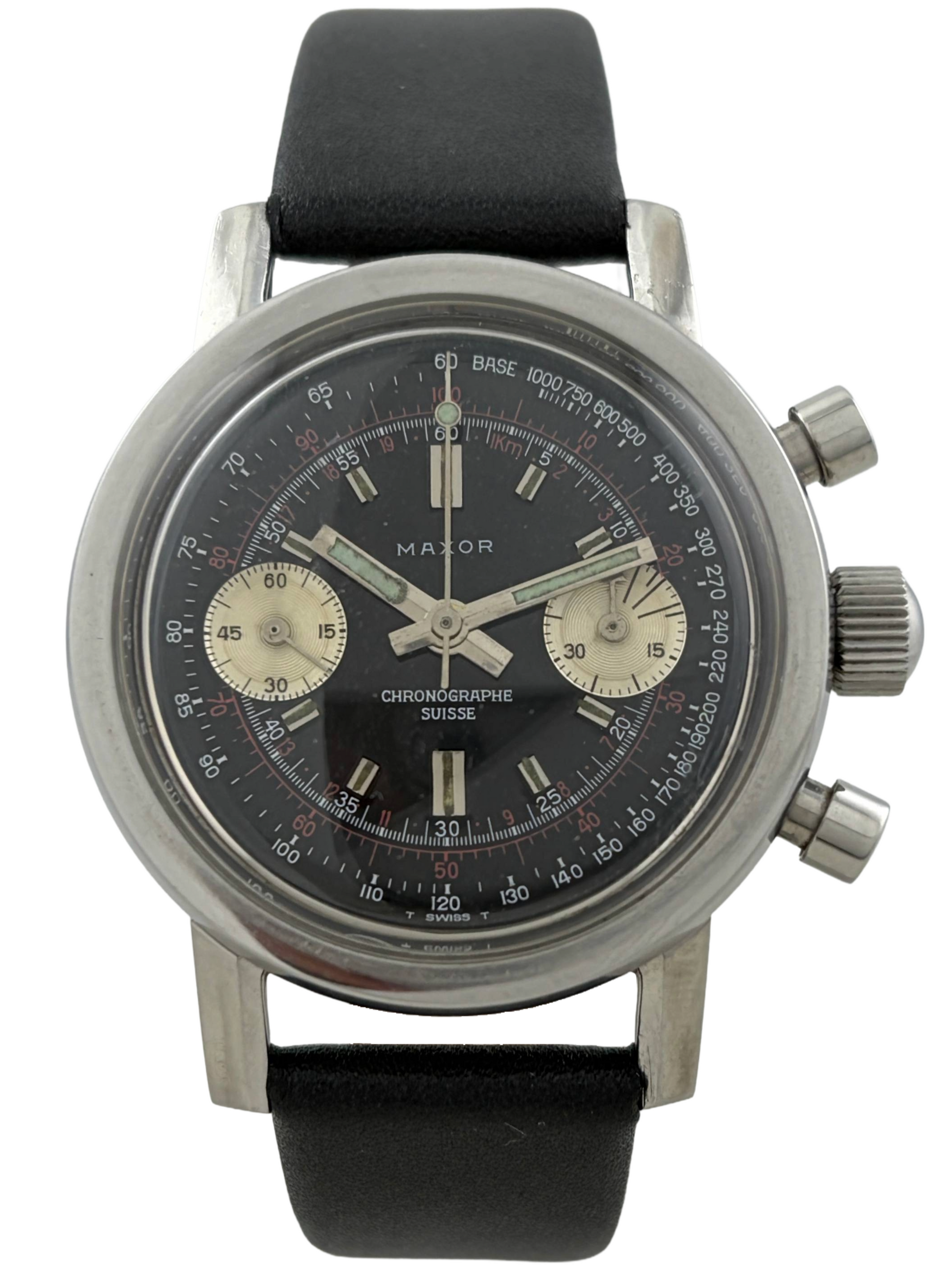 Taucher Maxor Chronographe Suisse Handaufzug Valjoux 7730