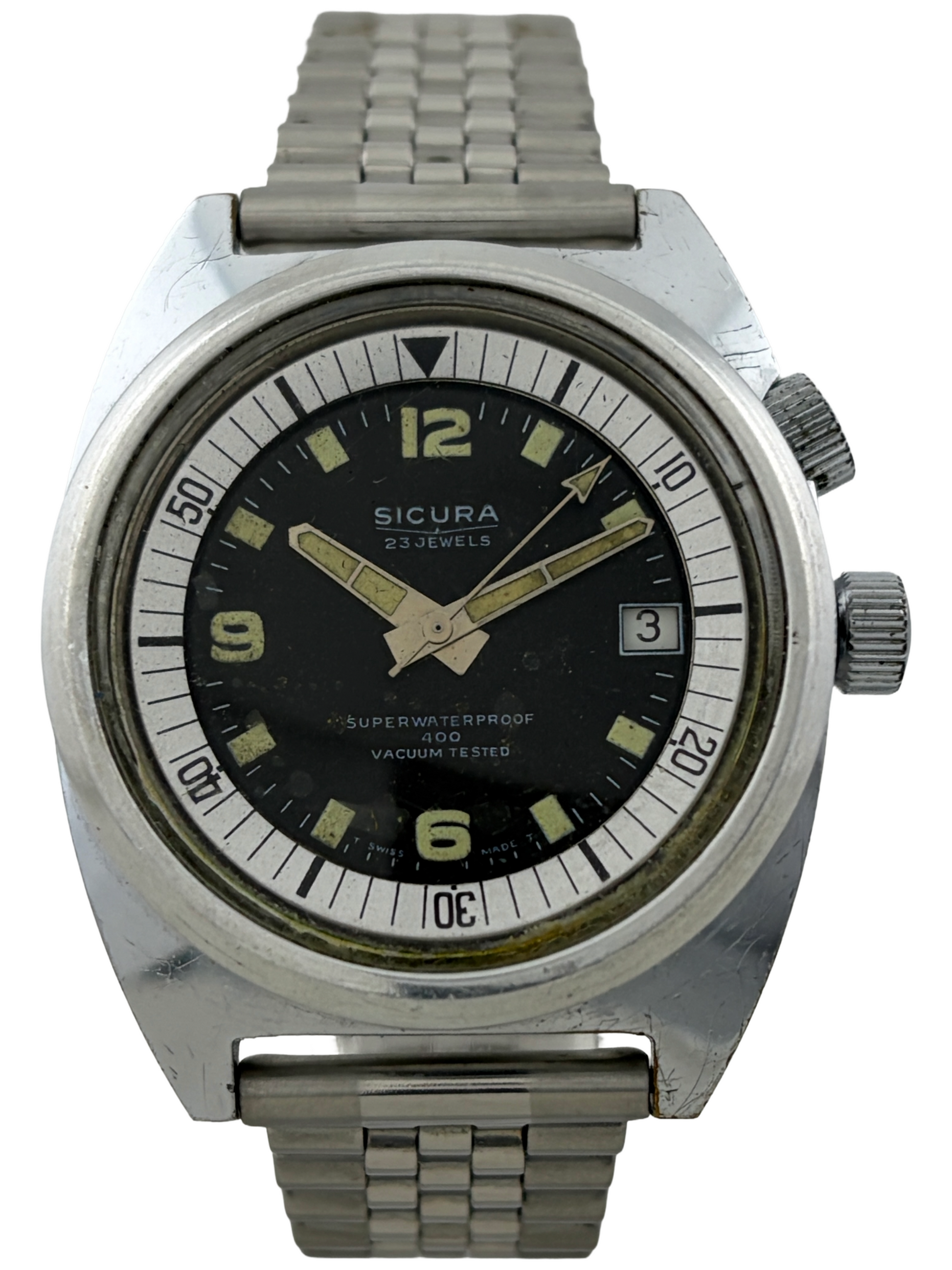 Taucher Sicura (Breitling) Superwaterproof 400 Handaufzug