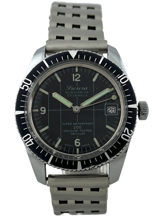 Taucher Sicura Submarine Tritium by Breitling Handaufzug