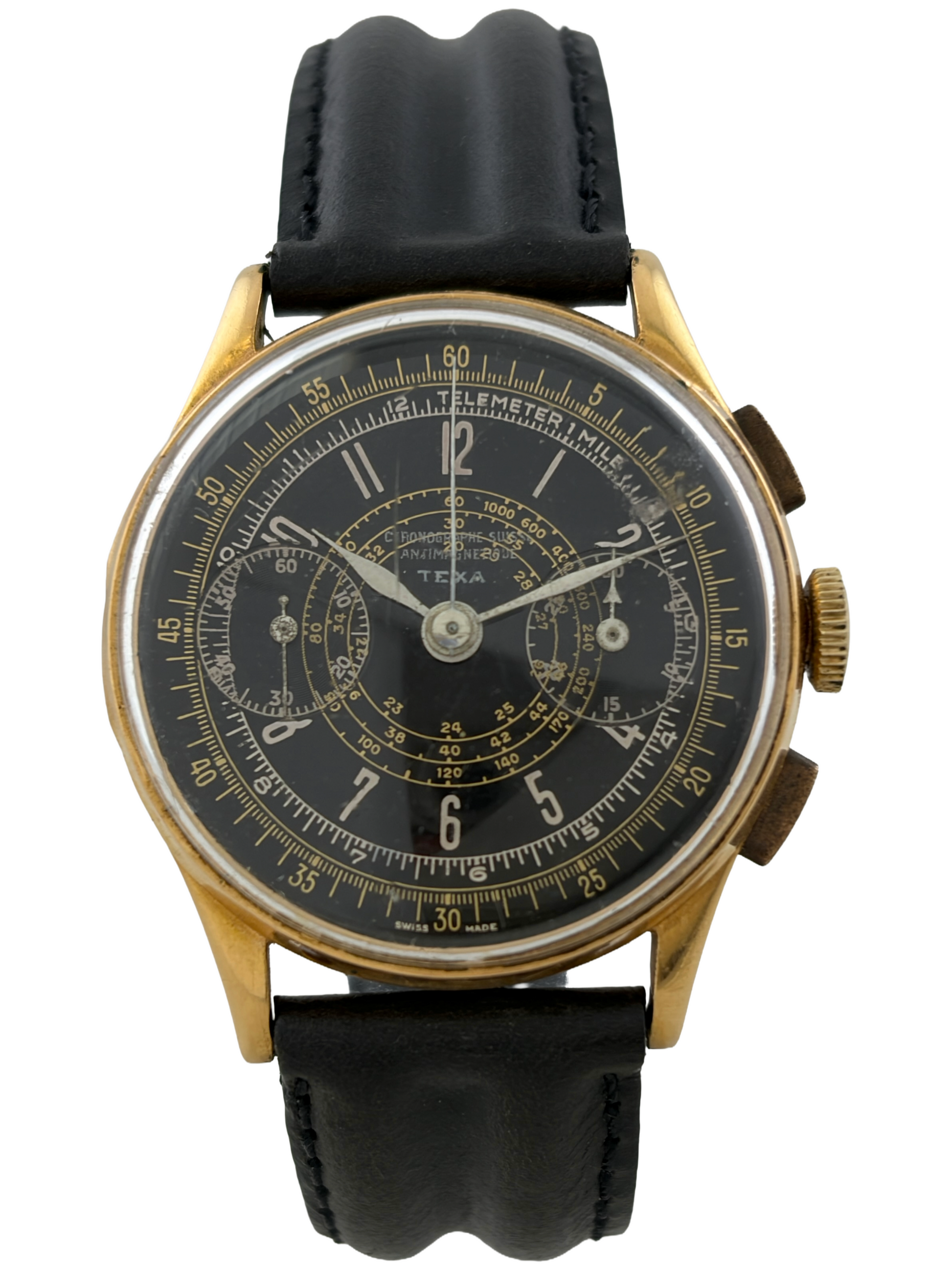 Texa Chronographe Suisse Handaufzug 18K 750 Gold