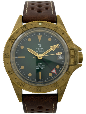 Yema Superman Heritage GMT Bronze Automatik Kal. 3000 mit Box