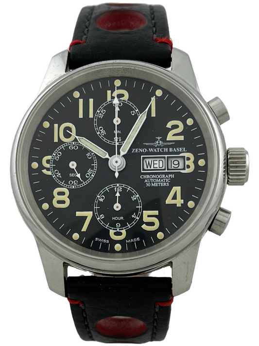 Zeno Watch Basel OS Pilot Automatik Chronograph Valjoux 7750